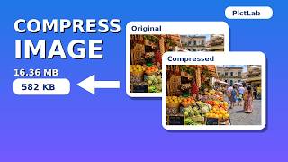 How to Compress Image Online for Free | PictLab Tutorial screenshot 2