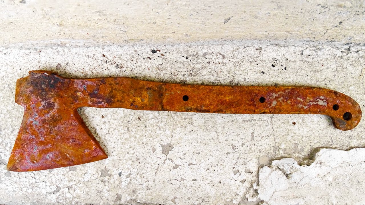 Restoration Rusty Butcher Axe YouTube