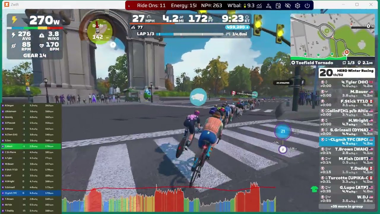 Herd Winter Racing- "Toefield Tornado" w/Smack faststart- fast finish