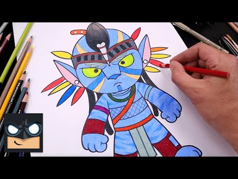 How To Draw Jake Sully Avatar 2 Draw & Color (Step by Step)