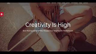 Eichsa-One Page Creative Template Themeforest Website Templates And Themes