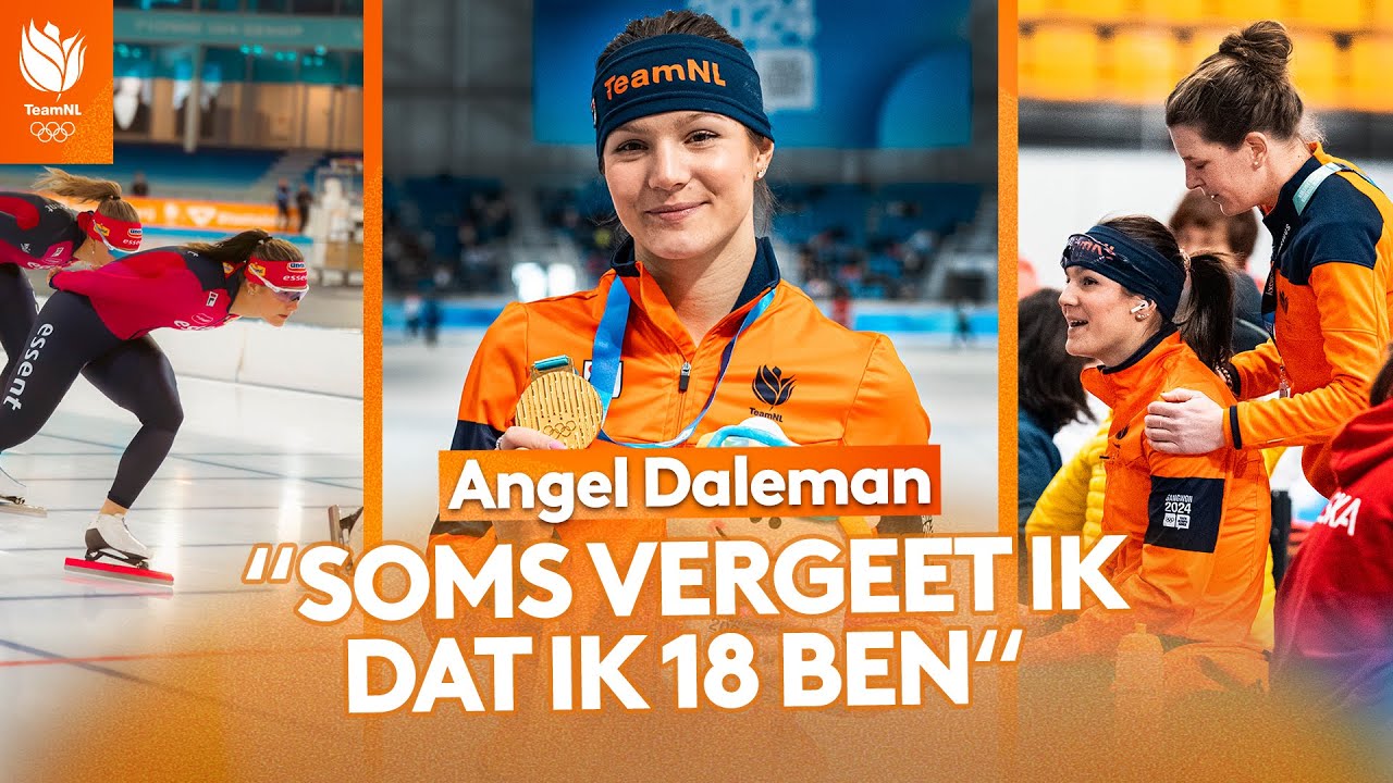 IREEN WÜST IS MIJN GROTE VOORBEELD 👸🏼 | schaatsster Angel Daleman ⛸️ | TeamNL