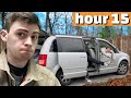Camping in my Mom&#39;s Minivan for 24 Hours