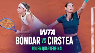 Anna Bondar vs. Sorana Cirstea | 2026 Rouen Quarterfinals | WTA Match Highlights