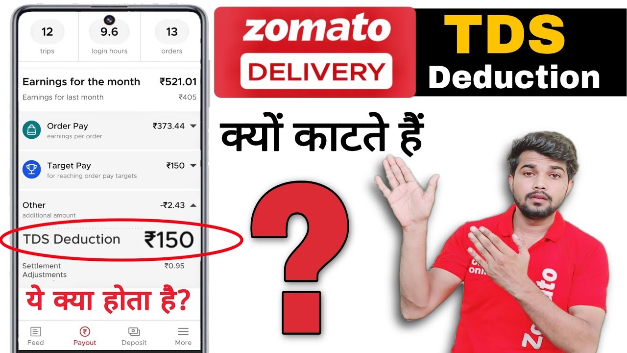 Zomato TDS Deduction TDS Deduction On Zomato Zomato Delivery App Zomato TDS Deduction TDS Deduction On Zomato Zomato Delivery App