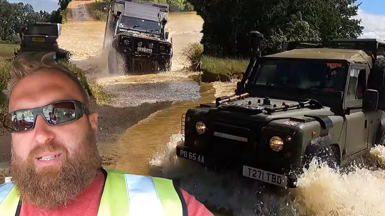 Military wolf 90 off road at billing off road show