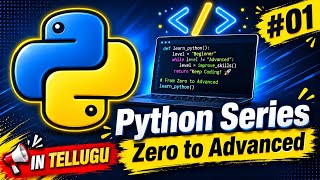 Python Programming | Introduction | In Telugu | #01 | HemaZ Hub