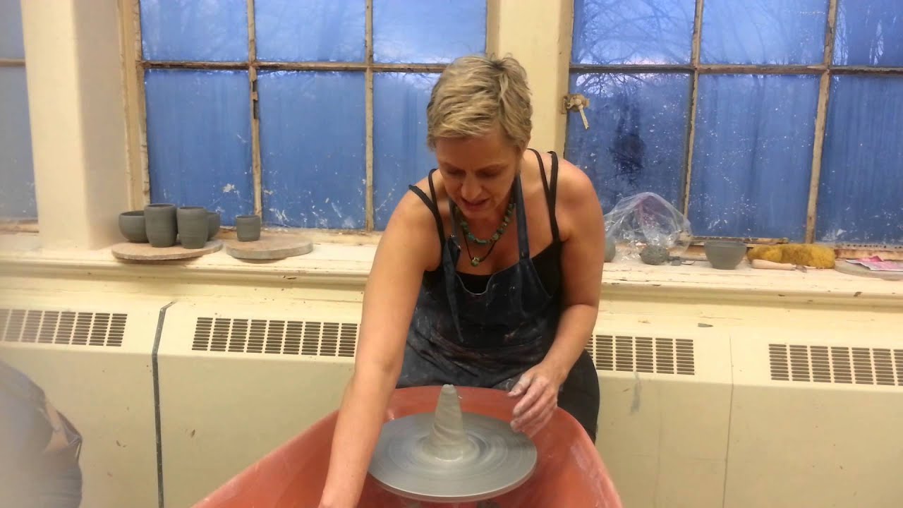 Centering, Coning and Pulling Learning Pottery With Kate 2/5 YouTube