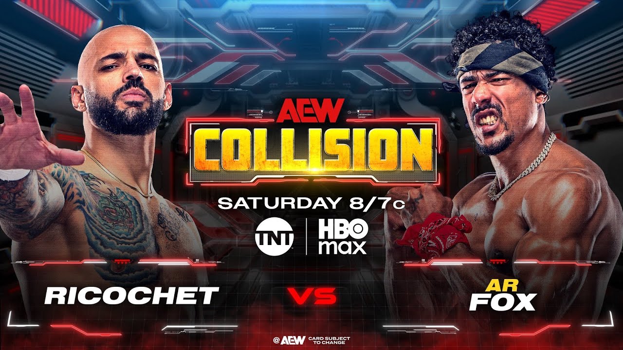 WWE 2K25 Ricochet Vs. AR Fox - AEW Collision 7/19/25