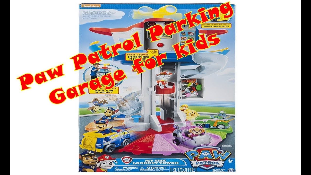 paw patrol parking garage