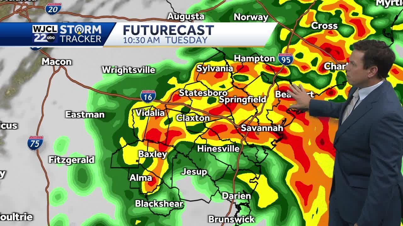 Debby to bring heavy rain today - YouTube