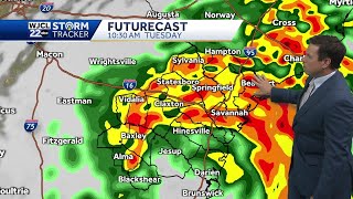 Debby to bring heavy rain today