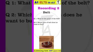 A1 IELTS Life Skills Listening Test 107 2b I New #english #learnenglish #a1ielts