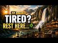 Tired?? Lost in the Mountains Waterfall : 1 Hour of Peaceful Landscapes