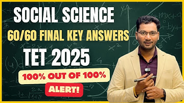 60/60 TET 2025 FINAL KEY ANSWERS OUT OF OUT 