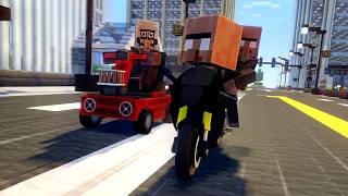 Minecraft Villagers Starts Racing...