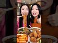 Spicy 🔥 Mukbang and fried chicken #tending #mukbang #frygenicasmr