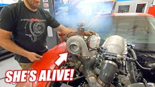 The Auction Corvette COMES TO LIFE w/it's NEW Version 3.0 Junkyard Engine! (Sounds like Freedom)