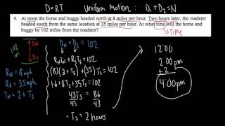 Uniform Motion Part 2 (D1+D2=N)