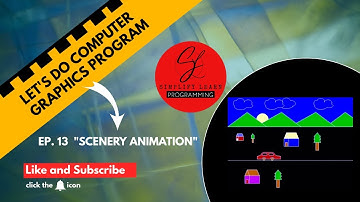 How To Draw Scenery Animation in C or C++ (Computer Graphics)