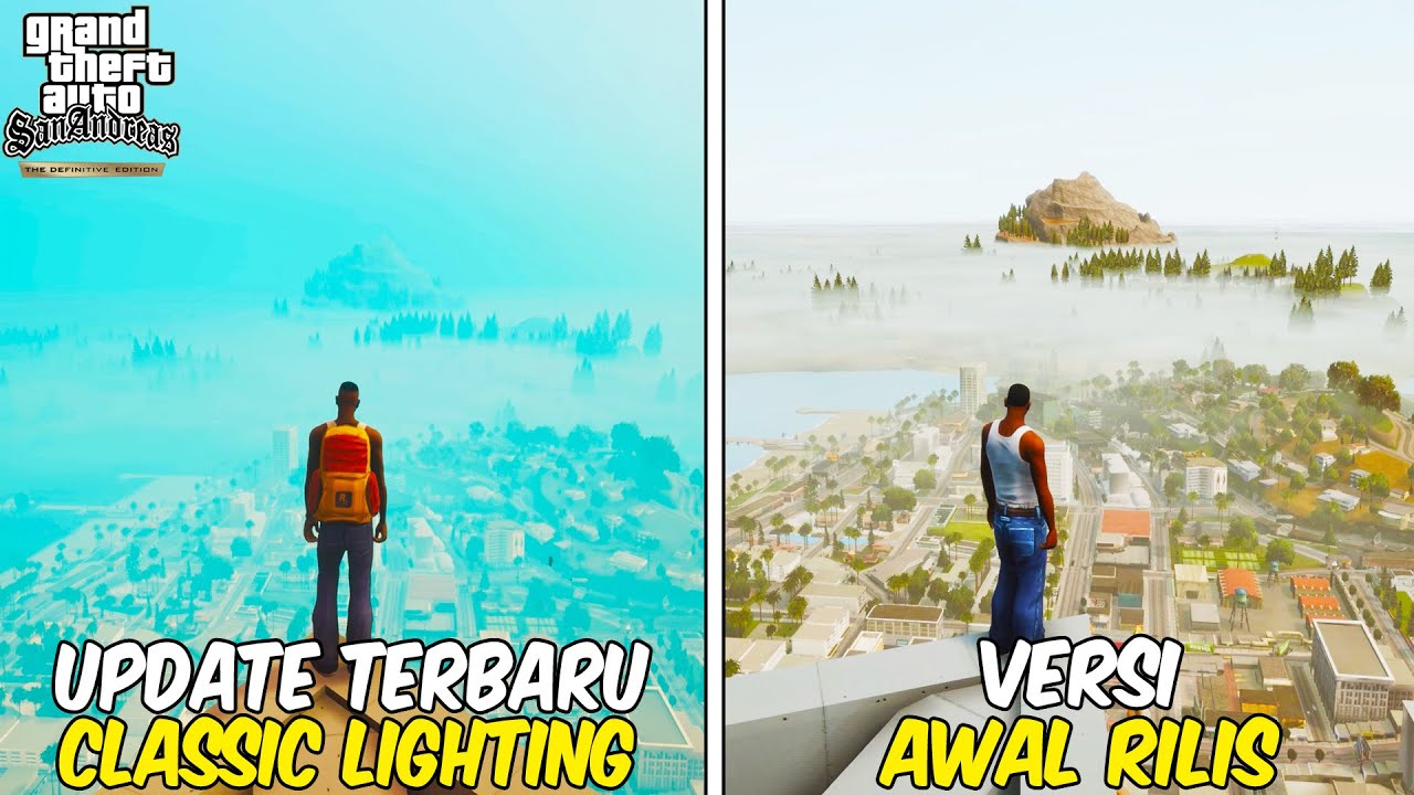 UPDATE TERBARU CLASSIC LIGHTING GTA SAN ANDREAS DEFINITIVE EDITION