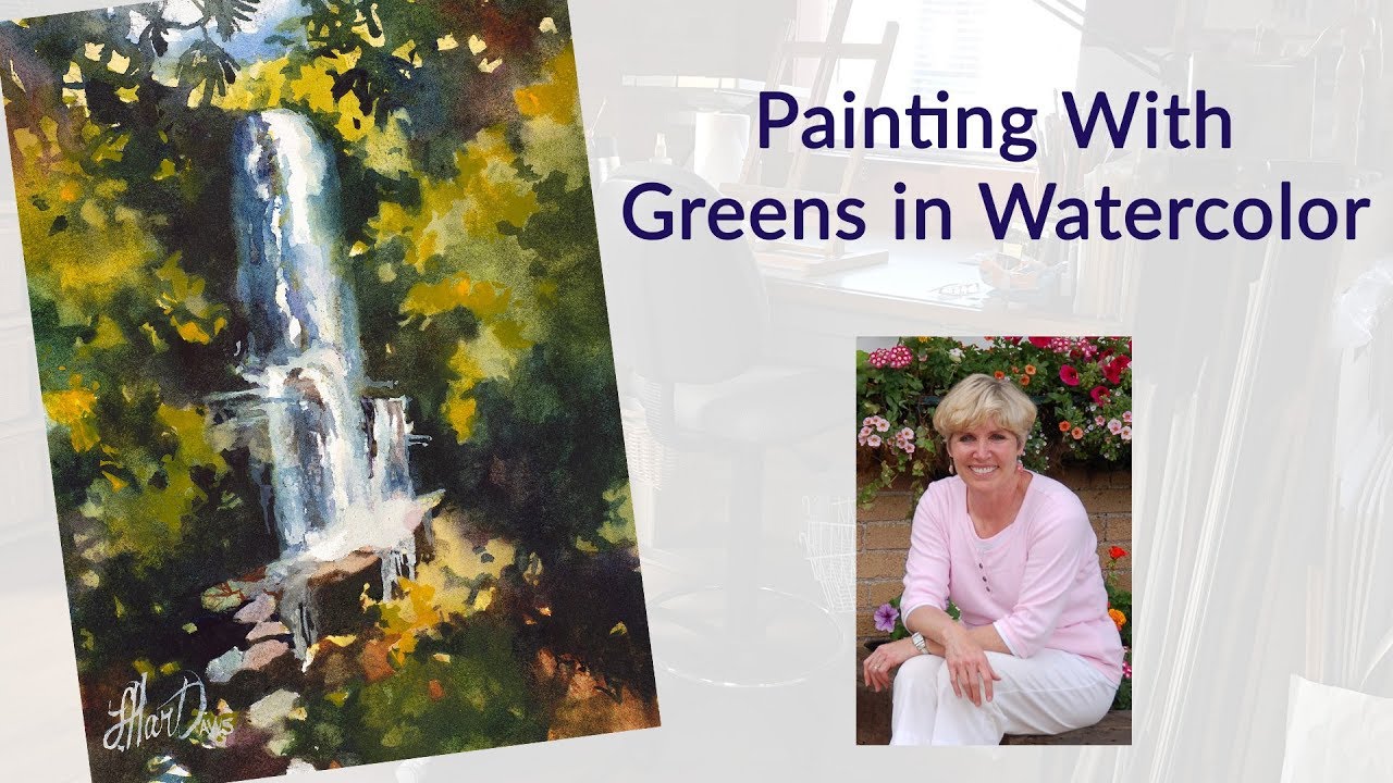 Painting With Greens in Watercolor YouTube