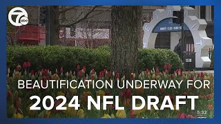 Beautification projects underway ahead of 2024 NFL Draft in Detroit