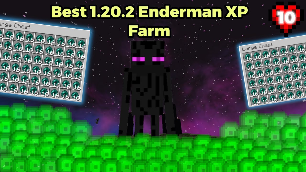 Minecraft Enderman XP Farm 1.20.2 - BEST DESIGN 