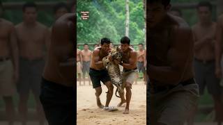 A Small tiger suddenly knockout 😱 #jimcorbettwildlifeandnatureview #tiger #ai #animals #jungkook