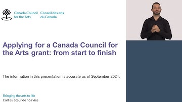 Archived - Applying for a Canada Council for the Arts grant from start to finish