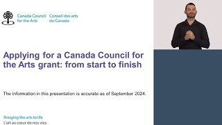 Archived - Applying for a Canada Council for the Arts grant from start to finish