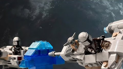 Lego The Mandalorian Razor Crest & N-1 Microfighters Stop Motion