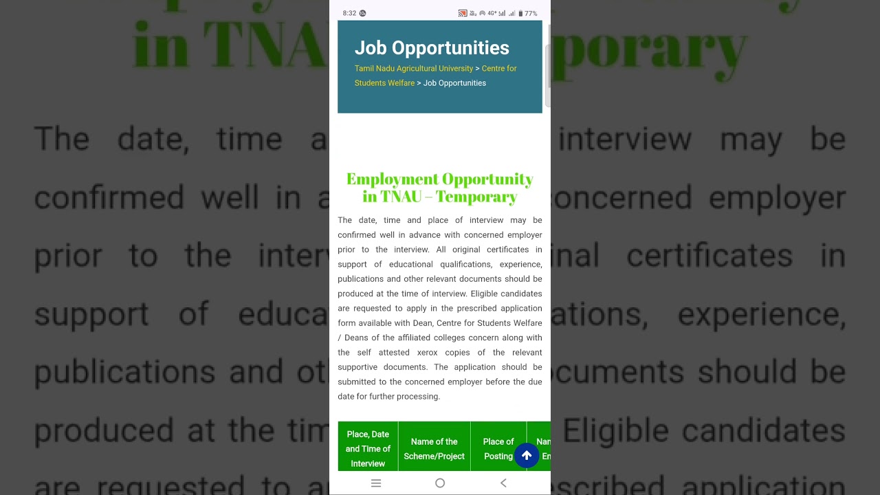 Mega Job Opportunities in TNAU Review & Apply Immediately! 