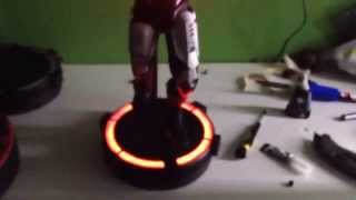 Hot toys iron Man Midas / Silver centurion base light installation.