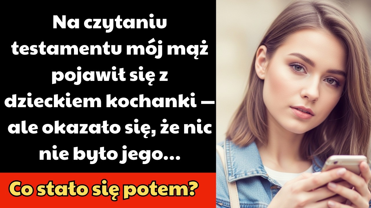Na czytaniu testamentu mój mąż pojawił z dzieckiem kochanki — ale okazało się, że nic nie było jego