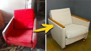 Обалденная Реставрация кресла из СССР! Ремонт мебели своими руками. DIY chair restoration