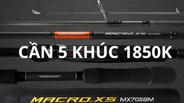 CẦN LURE DU LỊCH 5 KHÚC MACROX5 1850K HUYNHVANANFISHING