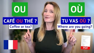 Do you Know the Difference Between OU and OU in French 3 minute French Lesson