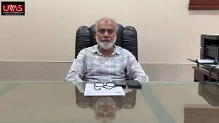 A Message by Director IBBt - UVAS