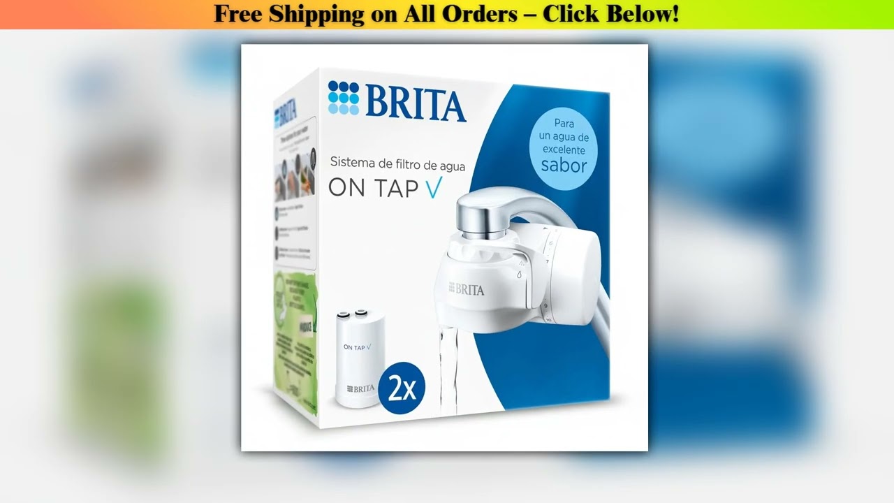 Brita on tap v filtration system |   Faucet with water filter includes 2 cartridges |   Filters up
