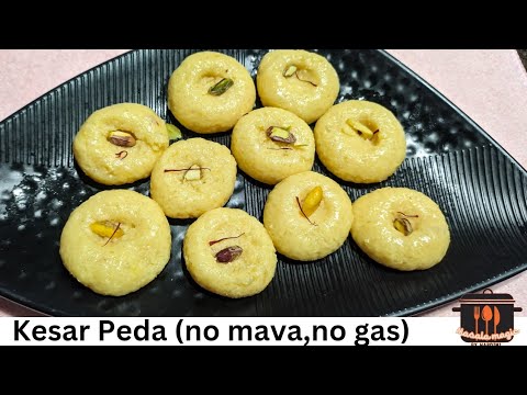 Kesar peda ... Raksha Bandhan Special.....no mava...no gas.... instant ...