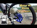 BIKE elétrica com motor de SKATE polia feita na  impressora 3D BIQU