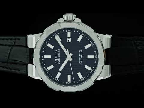 Epos Sportive 3443 - Stainless Steel / Blue Index