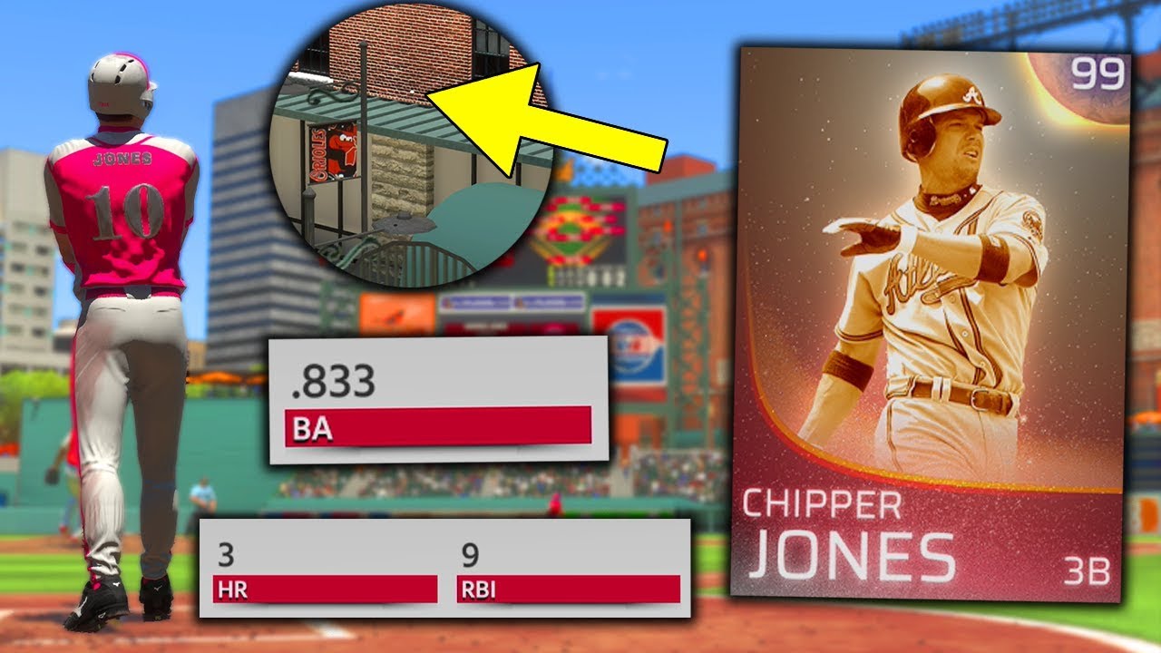 WE DRAFTED IMMORTAL CHIPPER JONES! HE HIT IT OUT OF THE PARK! MLB The Show 18 Battle Royale
