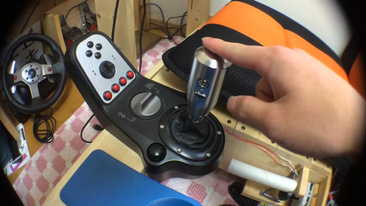 ハンコン G25 ペダル底上げ シフトノブ交換 - YouTube