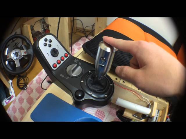 ハンコン G25 ペダル底上げ シフトノブ交換 - YouTube