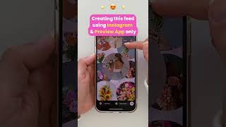 Amazing Feed Idea Made With The Instagram Editor And Preview App Only Puzzle Bubble Feed