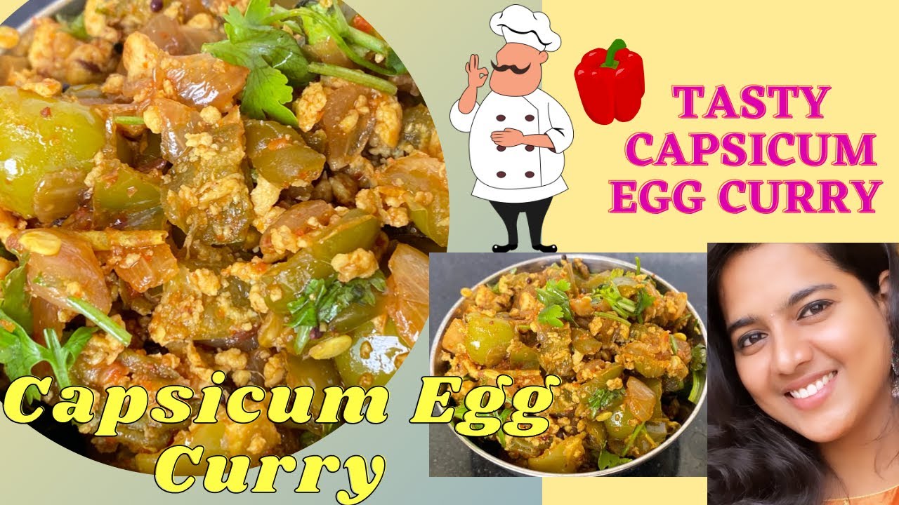 Capsicum Egg Curry Capsicum Curry In Telugu Capsicum Recipes In Telugu Dadsgirlvinee