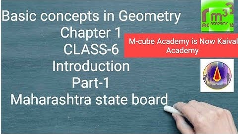 Basic concepts in Geometry, class 6, Maths, Maharashtra state board