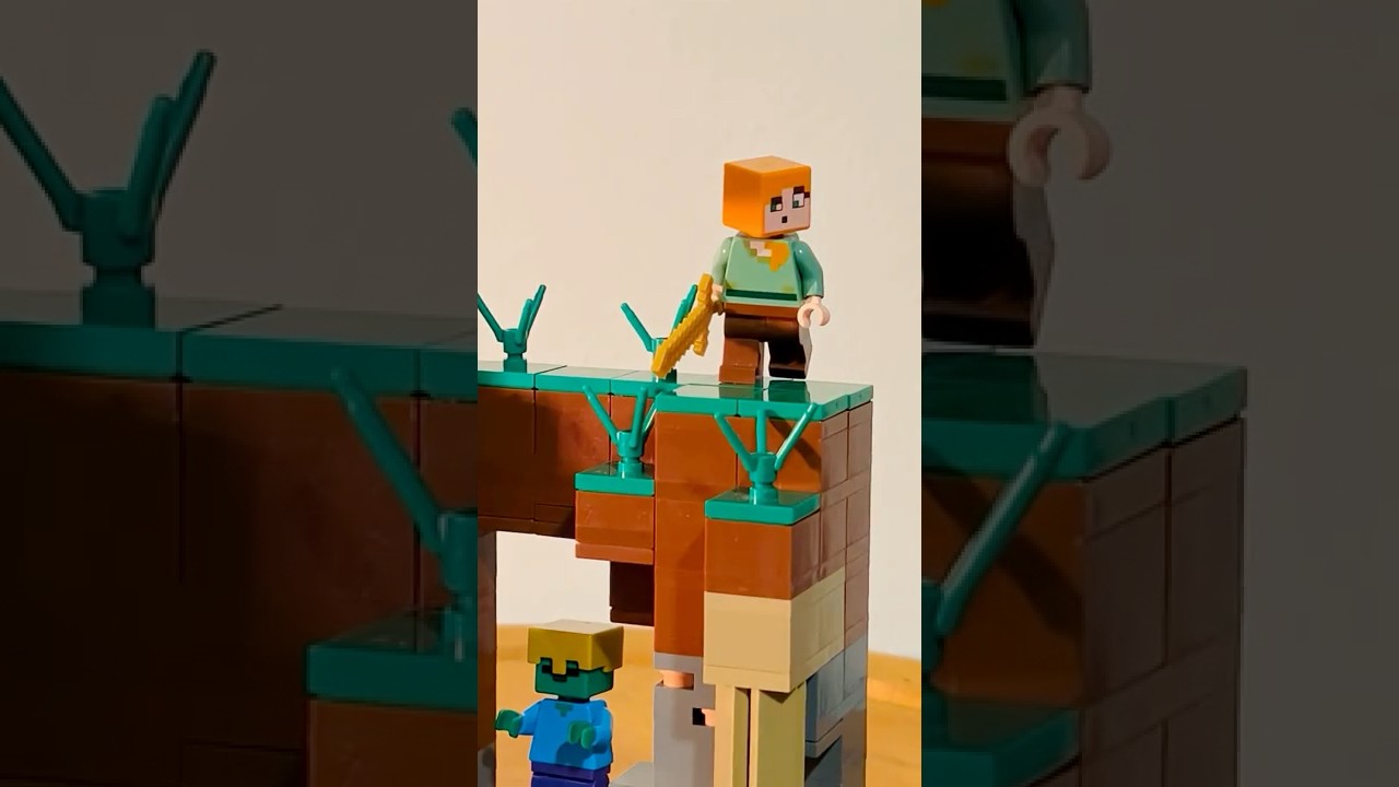 Lego Minecraft dripstone cave